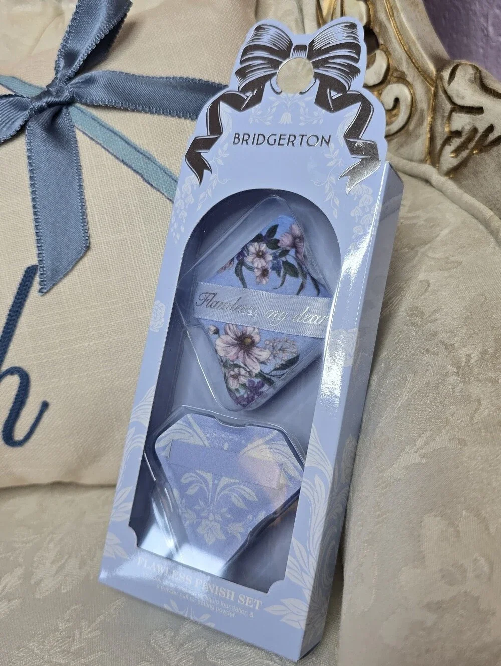 NWT Primark X Bridgerton Flawless Finish Blending Set Blue Floral